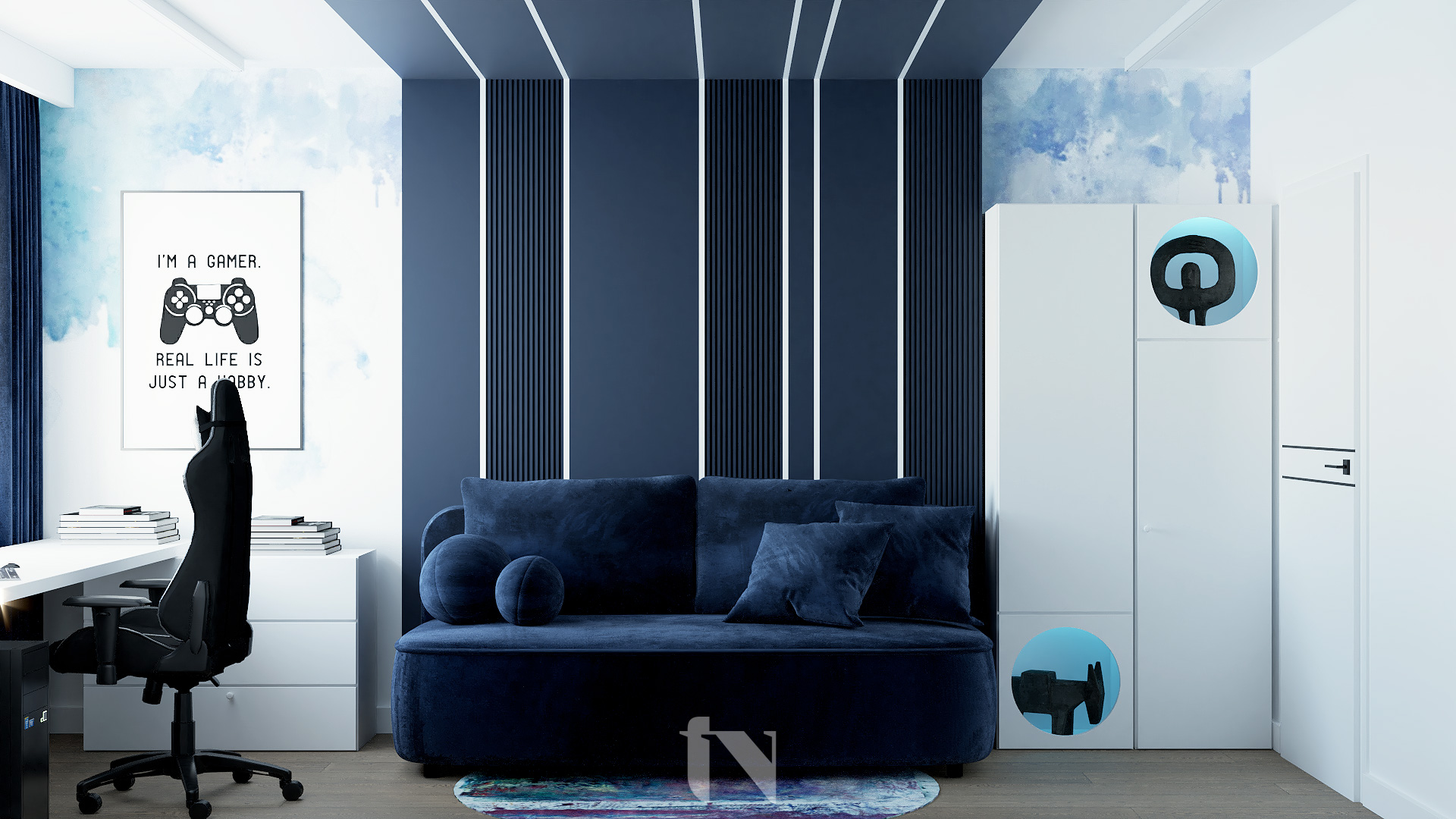 Pokój gamingowy dla nastolatka