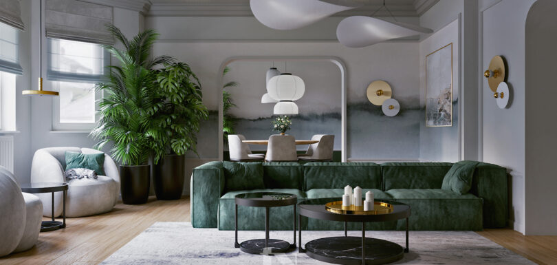 Projekt nowoczesnego salonu