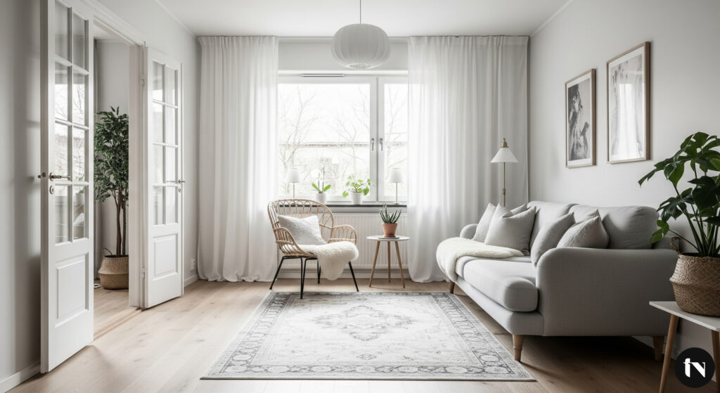 Projekt wnętrza w stylu skandynawskim