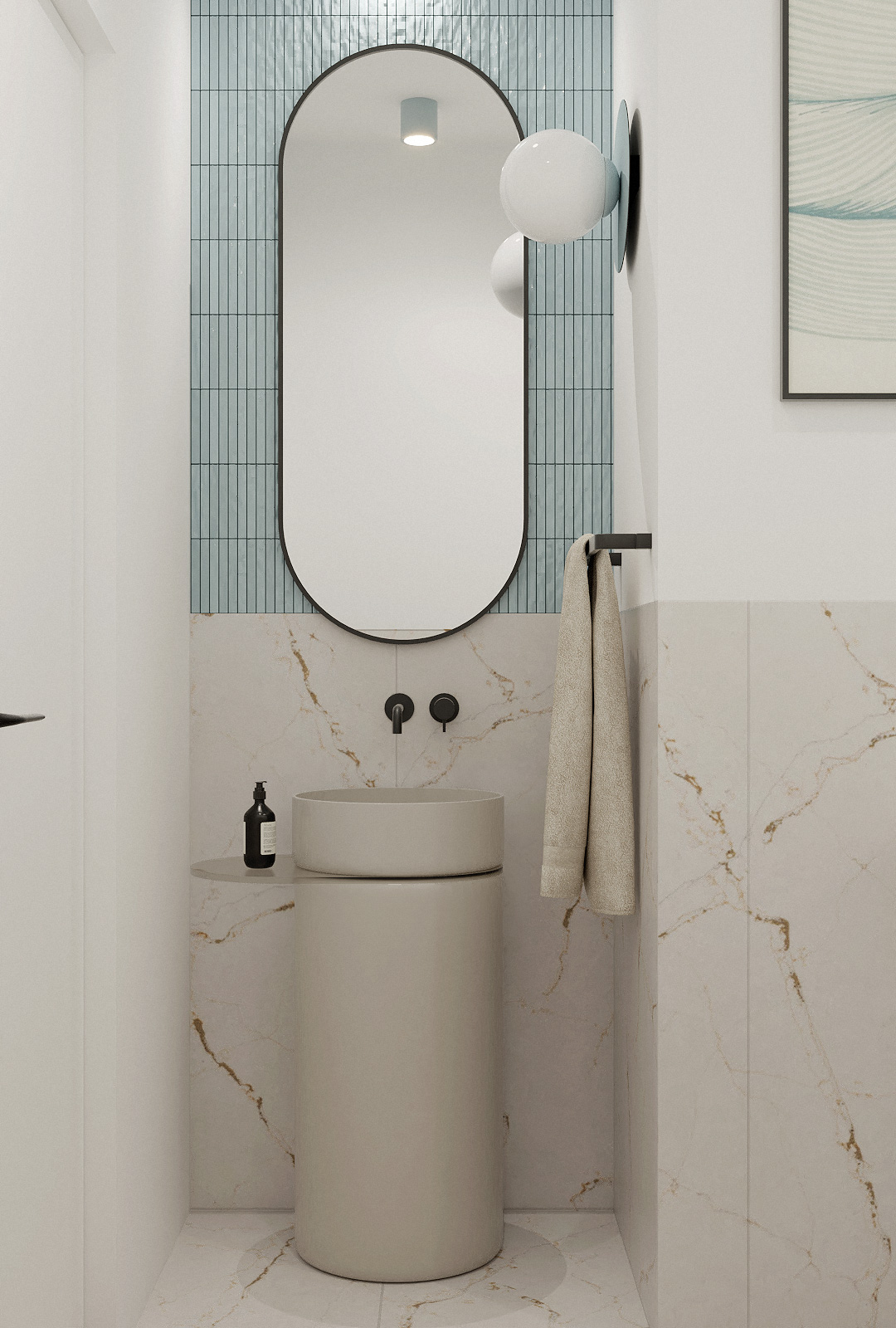 Projekt łazienki Szczecin, jasna łazienka inspiracja