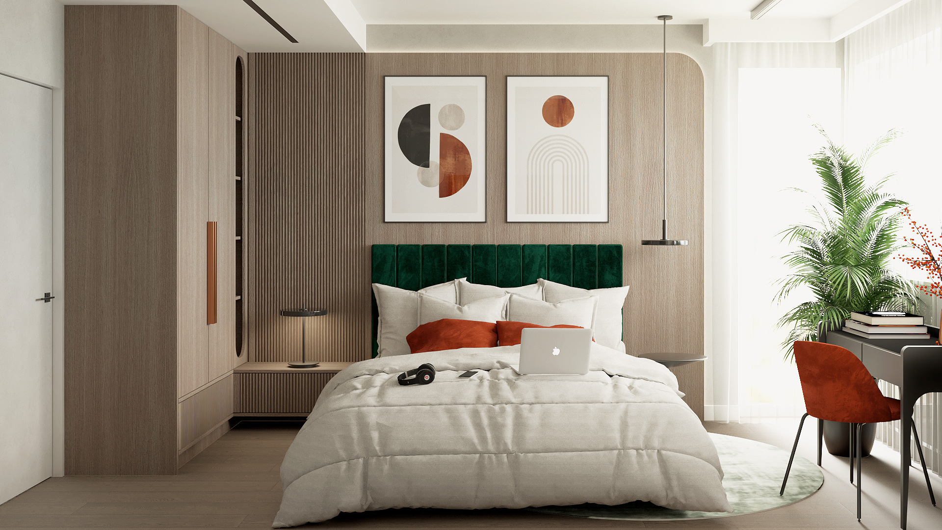 Projekt nowoczesnej sypialni